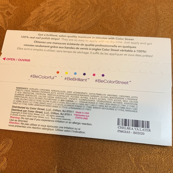 Pack of 5 brand new COLOR STREET 100% nail polish strips - Picture 14 of 14